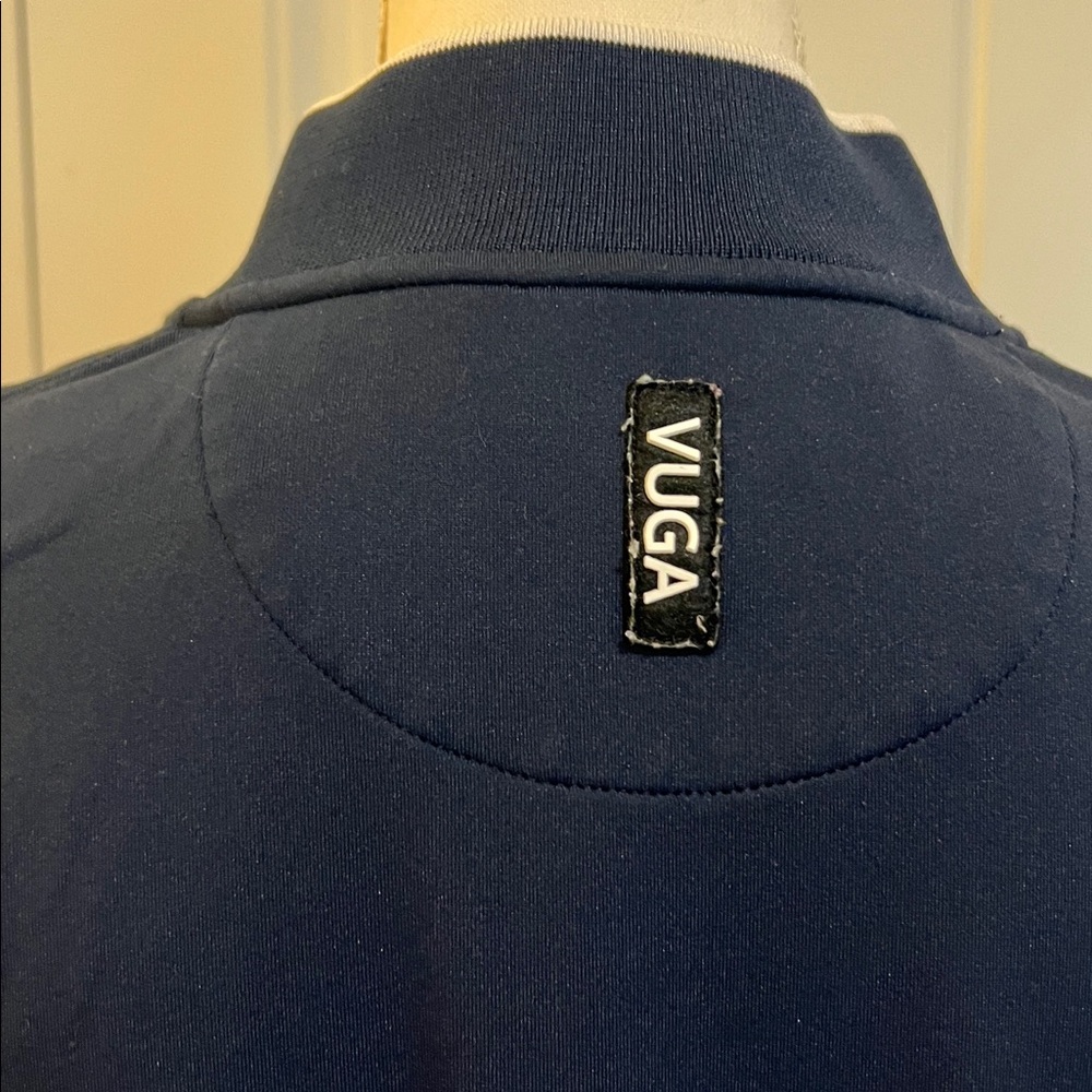VUGA Men’s Navy Blue 1/4 Zip Pullover – Size XL Golf Quarter Zip jacket top - Picture 8 of 16